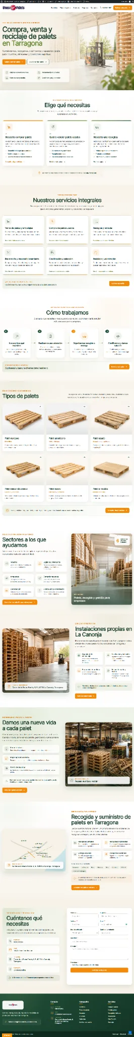 Nueva web de Bons Palets